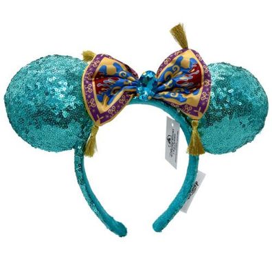 Disney Park Elsa Schneeflocke Blaue Minnie Maus Ohren Diamant Kristall Stirnband