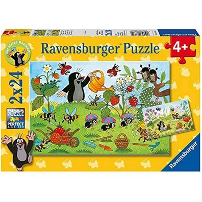 Ravensburger Puzzle Maulwurf im Garten 2x24 Teile