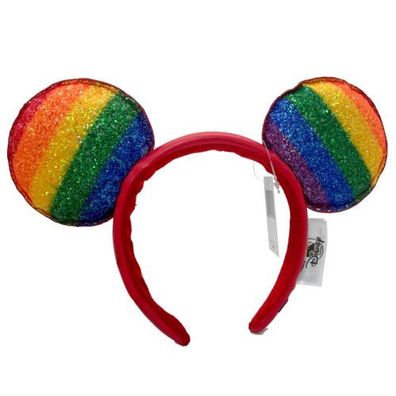 Disneyland Ohren rosa Pailletten Schleife Valentinsherz Disney Parks Stirnband