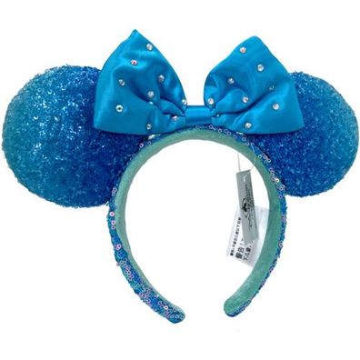 Sequins Mickey Mouse Bow Castle Jewel * Silver Minnie Ears Disney- Parks Headband