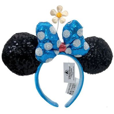 Disney Resort Store Ohren Denim Streifen Blau Minnie Maus Stirnband DE