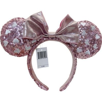 Minnie Ohren Kinder Geschenk Weiße Pailletten Rote Polka Dots Stirnband Disney Parks