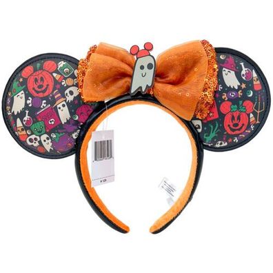 Geist Halloween Pailletten Schleife Stirnband Kürbis Disney Parks Exklusive Ohren
