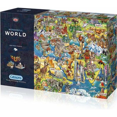 Gibsons Puzzle Wunderbare Welt 1000 Teile