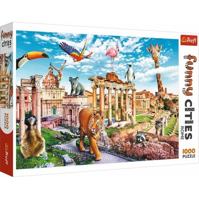 TREFL Puzzle Funny Cities: Wildes Rom 1000 Teile
