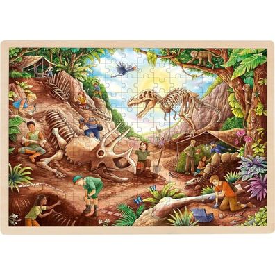 GOKI Holzpuzzle Dinosaurier-Ausgrabungen 192 Teile