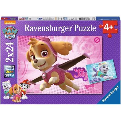 Ravensburger Puzzle Paw Patrol: Skye und Everest 2x24 Stück