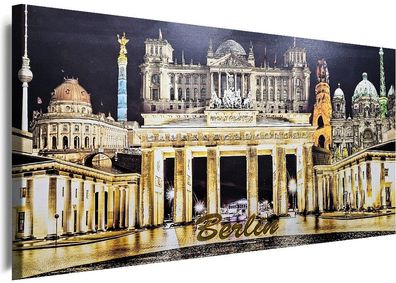Leinwand Bilder Berlin Städte City Panorama Kunstdruck Wandbilder