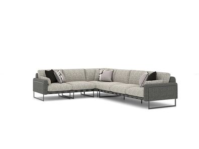 Design Ecksofa Modern Wohnzimmer Couch Textil Polster Sofas Neu Garnitur