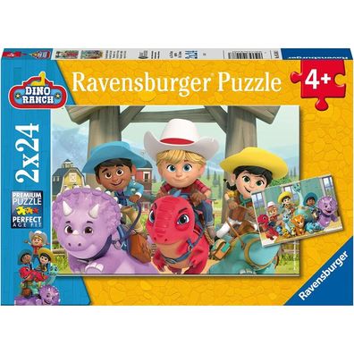 Ravensburger Puzzle Dino-Ranch 2x24 Teile