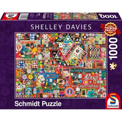 Schmidt Puzzle Vintage: Brettspiele 1000 Teile