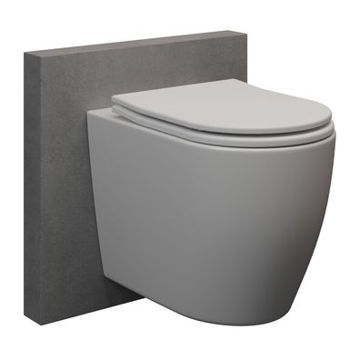 Spülrandloses Hänge-WC Nano Lotus Effekt Soft-Close Toilette Klo Wandmontage