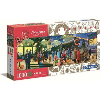 Clementoni Panorama-Puzzle Christmas Collection Santa 1000 Teile