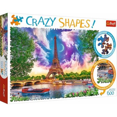 TREFL Crazy Shapes puzzle Himmel über Paris 600 Teile