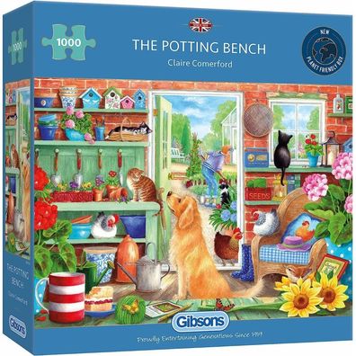 Gibsons Puzzle Gartenregal 1000 Teile