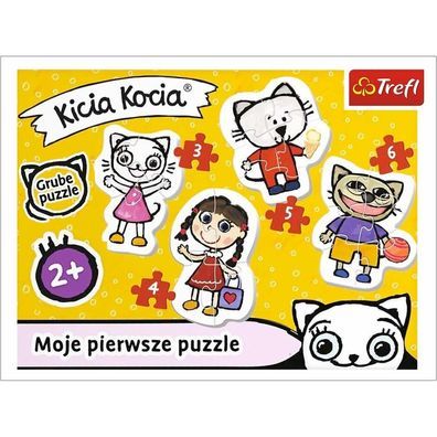 TREFL Baby-Puzzle Kicia Kocia 4in1 (3,4,5,6 Teile)