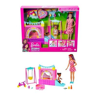 Barbie Skipper Babysitters Inc. Hüpfburg mit Skipper, Kleinkind und Zubehör