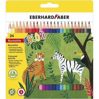 24 Eberhard FABER Colori Buntstifte farbsortiert