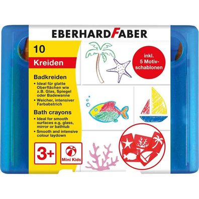 10 Eberhard FABER Badkreide Bad-Buntstifte farbsortiert