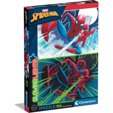 Clementoni Glow in the Dark Puzzle Spiderman, 104pcs.