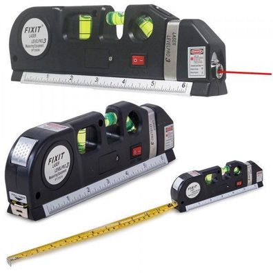 Laserniveau mit einem Lineal 250cm messen Laser Zo