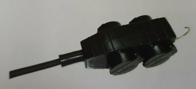 Verlängerung 10m lang IP44 230V H07RN-F / 3G1,5mm² 4-Wegekupplung