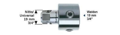Adapter Weldon 19mm 3/4 Inch für Mini-Line Lochsägen kar201230