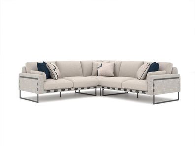 Ecksofa L-Form Sofa Couch Design Wohnzimmer Polster Textil Neu Eck Garnitur
