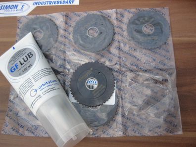 Sägeblätter für Orbitalkreissägen + GF -Lub Schmierpaste 5 + 1