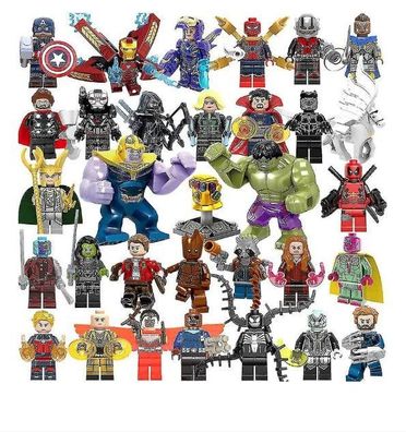 32 Stück Marvel Avengers Super Hero Comic Minifiguren DC Geschenk