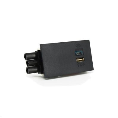 Dataflex Bento Desktop Locker Zubehör USB A/ C Ladestation 30W (26.103), schwarz