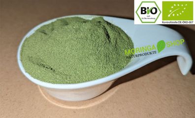 2 x 500 g Bio Moringa Blattpulver oleifera Ayurveda Rohkost Qualität im Spar Pack