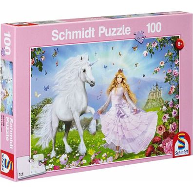 Schmidt Puzzle Prinzessin der Einhörner 100 Teile