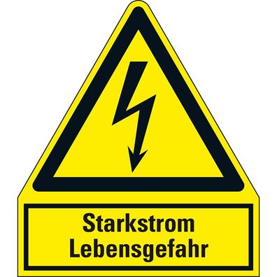 Starkstrom Lebensgefahr, RoHS konform, Folie, selbstkl.,100x120mm