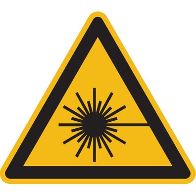 Warnschild, Warnung vor Laserstrahl W004 - ASR A1.3 (DIN EN ISO 7010)