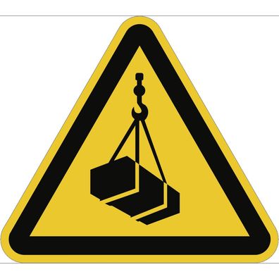 Warnung vor schwebender Last, Symbolschild, ISO 7010