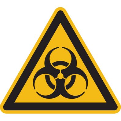 Warnschild, Warnung vor Biogefährdung W009, ASR A1.3 (DIN EN ISO 7010)