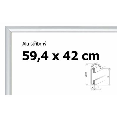 BFHM Aluminium-Puzzle-Rahmen 59,4x42cm A2 - silber