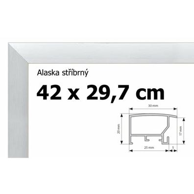 BFHM Alaska Aluminium-Puzzle-Rahmen 42x29,7cm A3 - silber