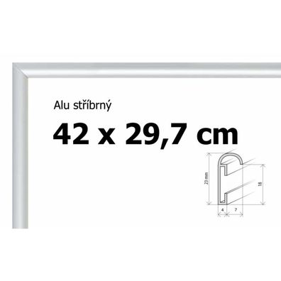 BFHM Aluminium-Puzzle-Rahmen 42x29,7cm A3 - silber