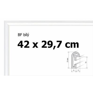 BFHM Kunststoff-Puzzle-Rahmen 42x29,7cm A3 - weiß