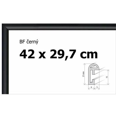 BFHM Kunststoff-Puzzle-Rahmen 42x29,7cm A3 - schwarz