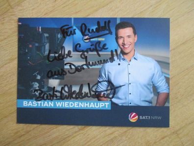 Sat1 Fernsehmoderator Bastian Wiedenhaupt - handsigniertes Autogramm!!!