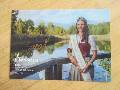Apfelkönigin Natz-Schabs Regina delle Mele 2023/2024 Sarah - handsigniertes Autogramm