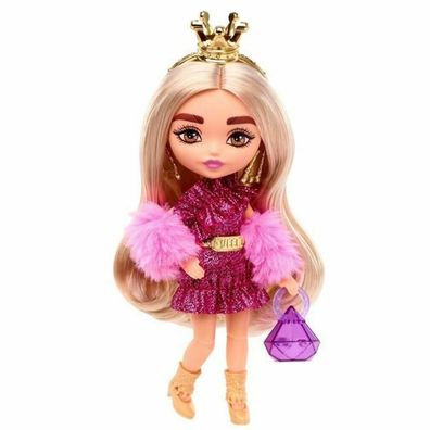 Barbie Extra Mini Puppe mit goldener Krone (blond)