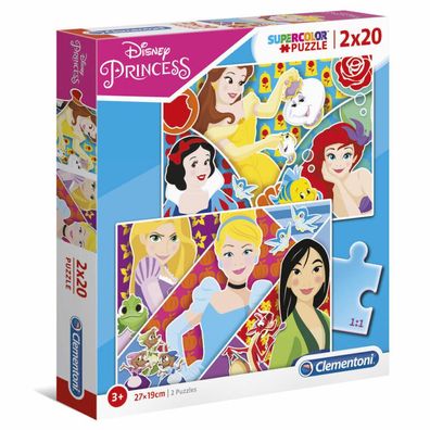 Clementoni 2X20Pcs. Puzzle Disney Princess 24766 X6