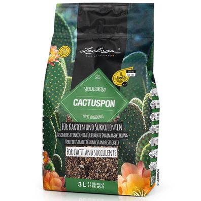 Lechuza® Zubehör Cactuspon für alle Kakteen- und Sukkulenten 3 Liter