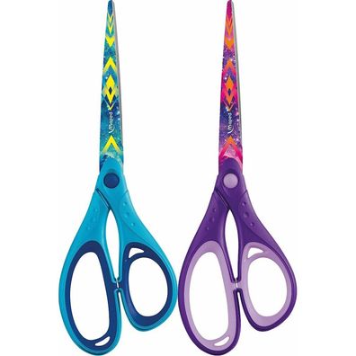 Maped 469212 Craft Scissors Cosmic Teens 21 Cm Asymmetrical Pointed Blue Pink