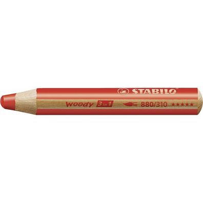 Stabilo Woody 880 - 3 In 1 Colored Pencil - Red