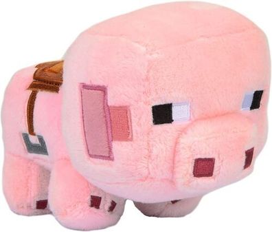 Spielzeug Happy Explorer Sattelschwein Plüschtier Kuscheltier, rosa, 11,5 cm hoch